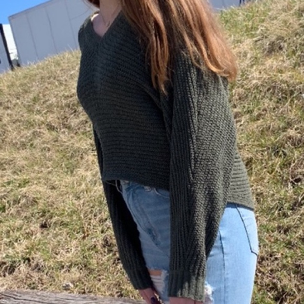 Green AE sweater